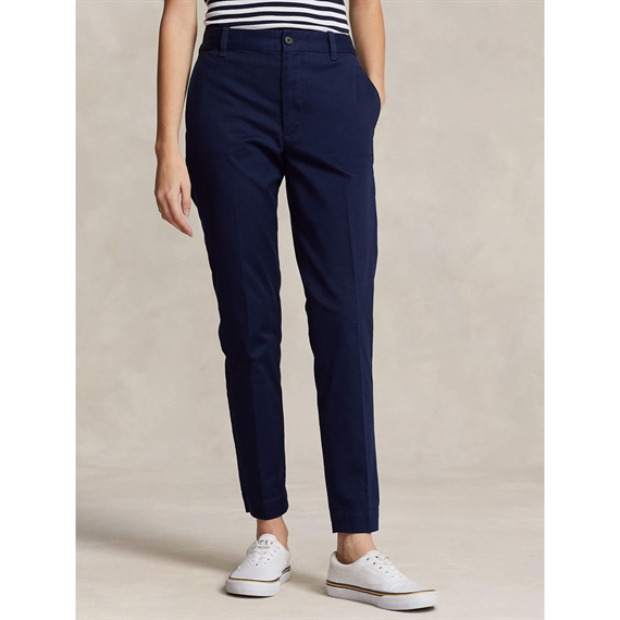 Polo Ralph Lauren Chino Wide-leg Trousers, Newport Navy 